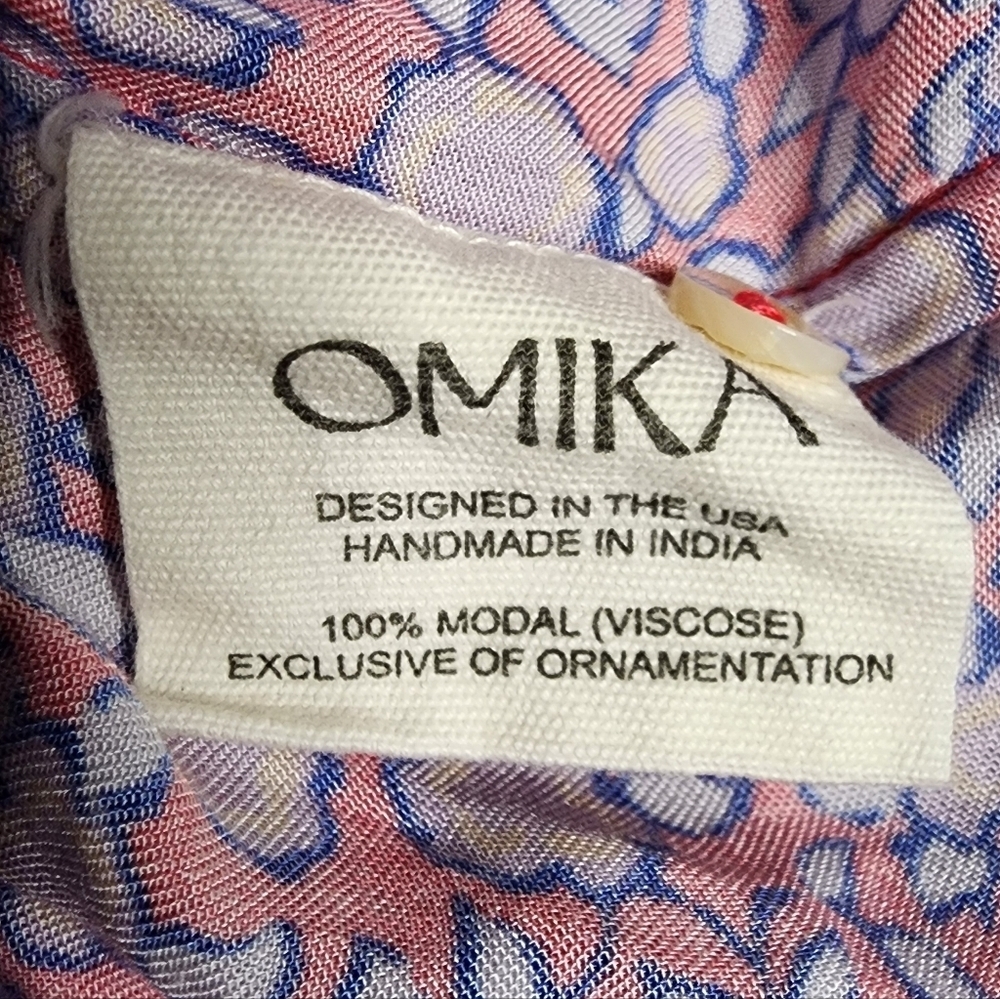 Omika Wilora Mini Dress Felice Orchid Sz Small Anthropologie Floral Cottage Core - Picture 13 of 15